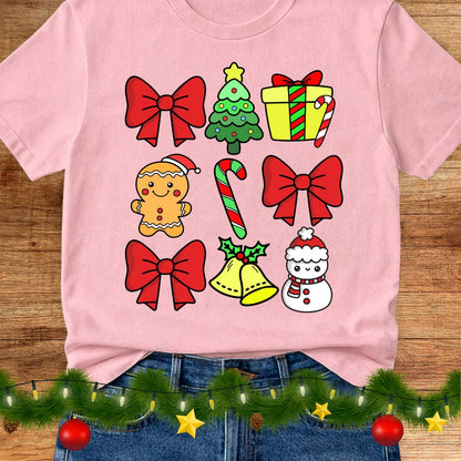Christmas Icons Teacher Shirt - teachngear