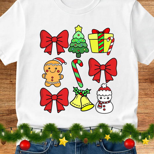 Christmas Icons Teacher Shirt - teachngear