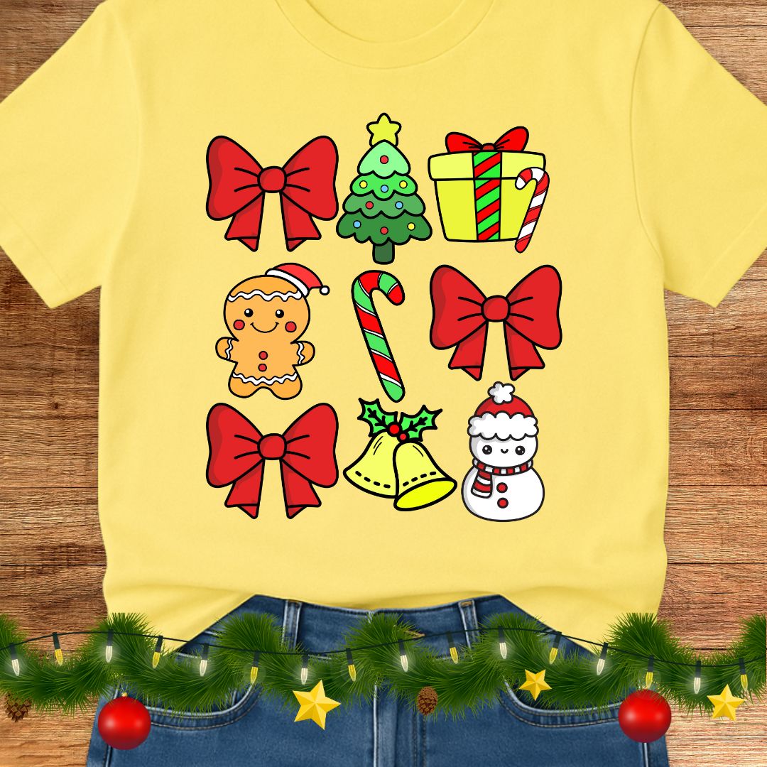 Christmas Icons Teacher Shirt - teachngear
