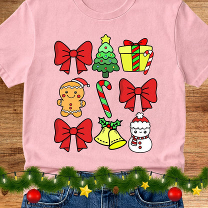 Christmas Icons Teacher Shirt - teachngear
