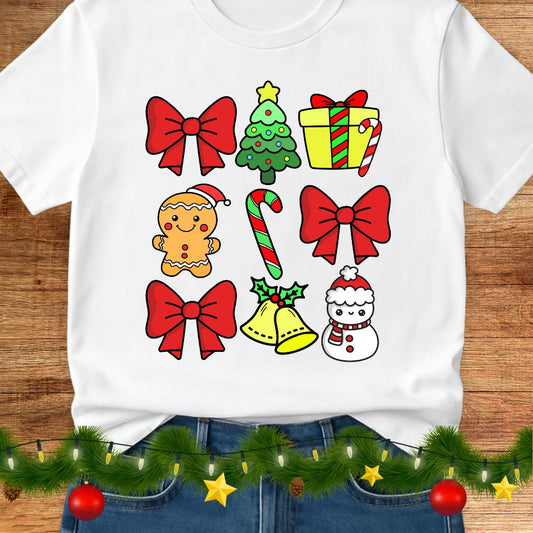 Christmas Icons Teacher Shirt - teachngear