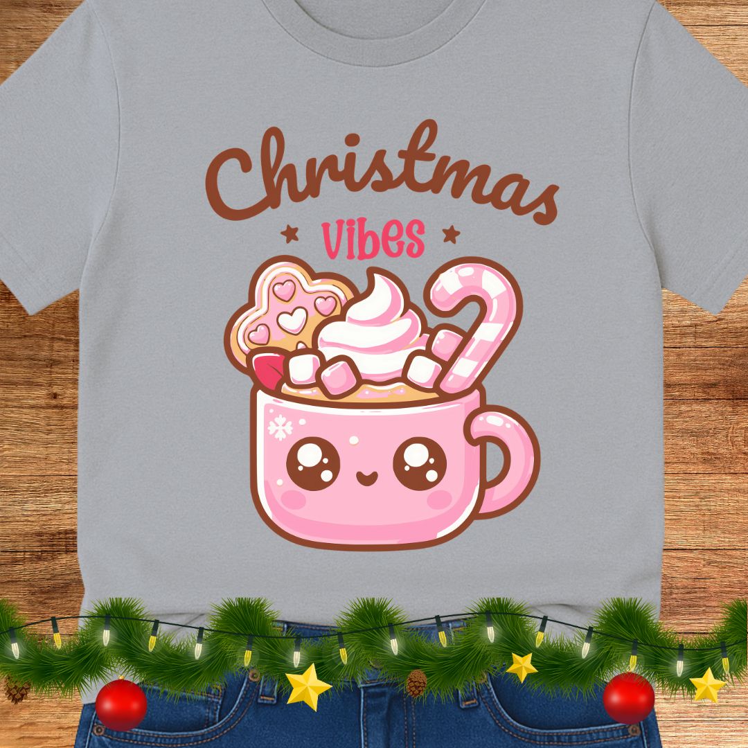 Christmas Vibes Teacher Shirt - teachngear