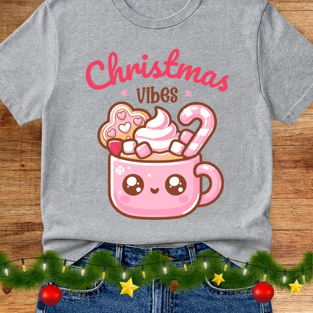Christmas Vibes Teacher Shirt - teachngear