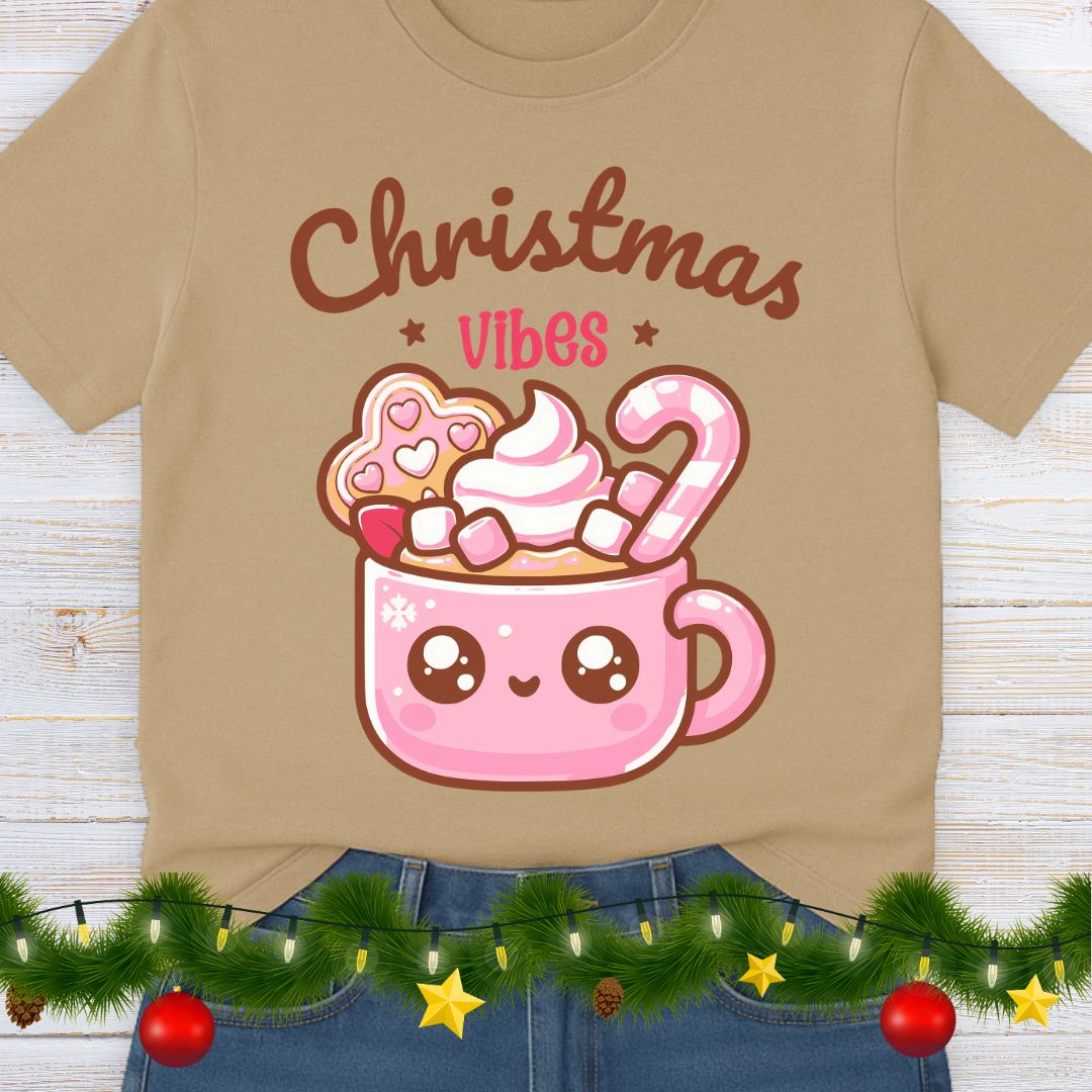 Christmas Vibes Teacher Shirt - teachngear