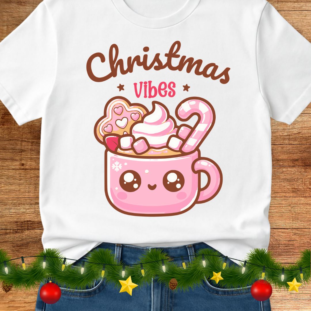 Christmas Vibes Teacher Shirt - teachngear