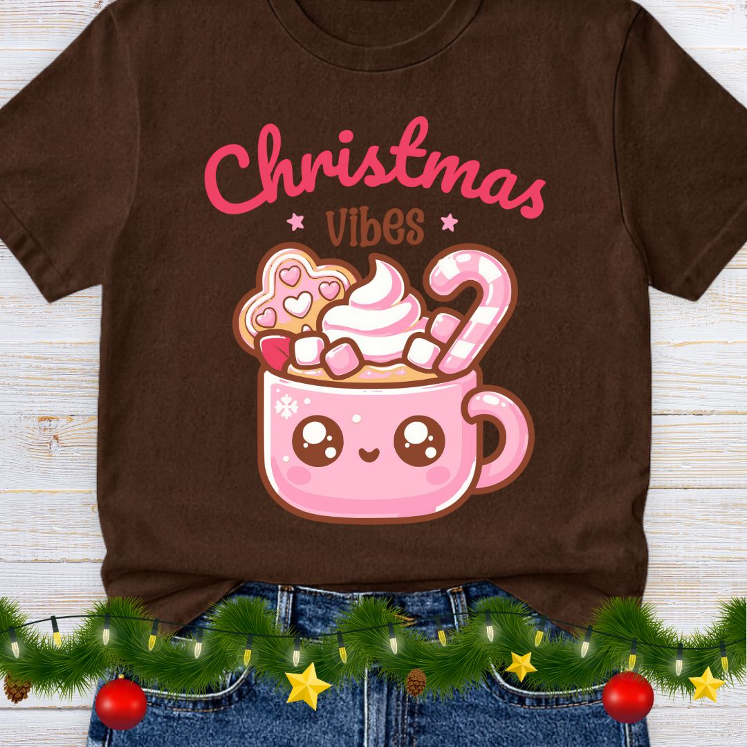 Christmas Vibes Teacher Shirt - teachngear