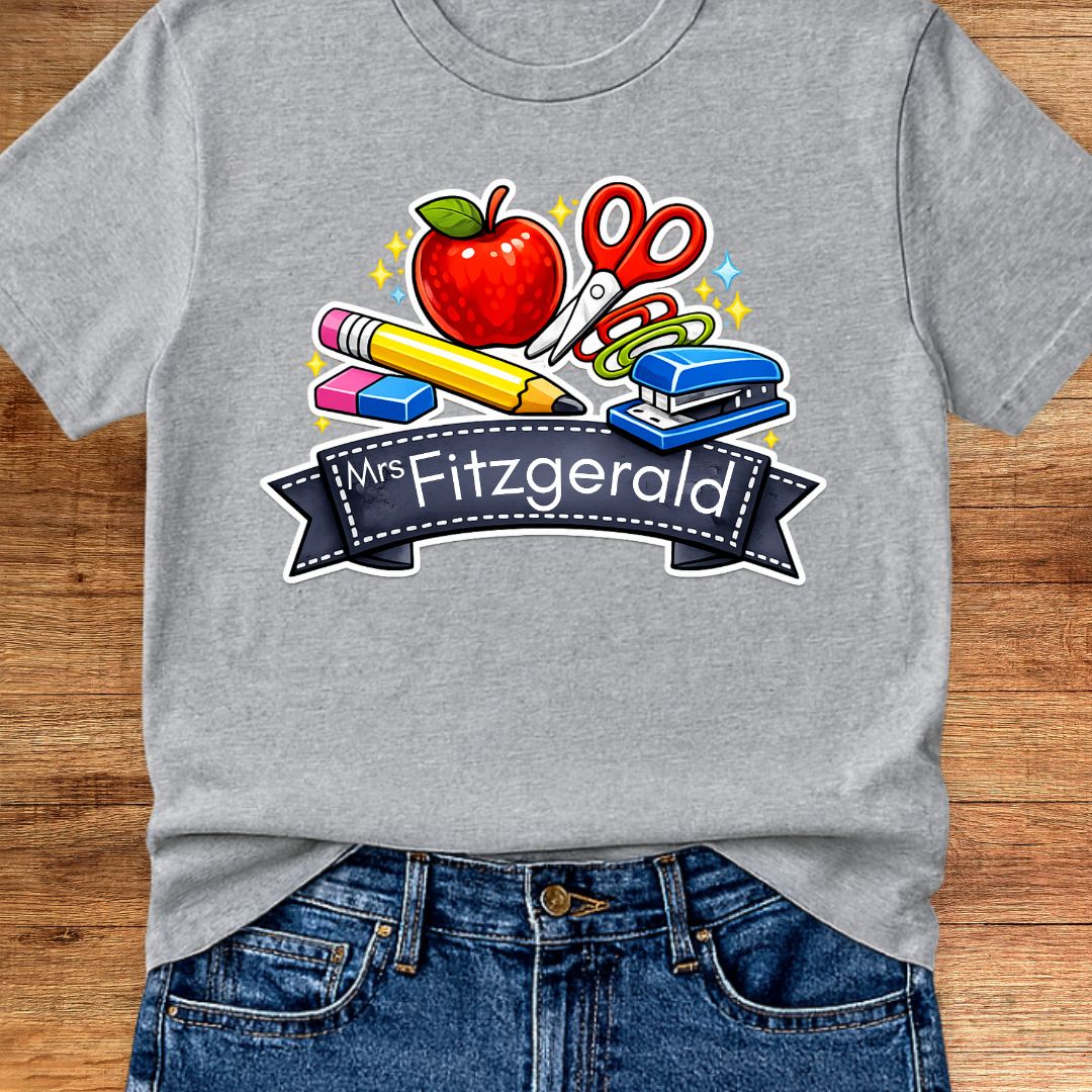 Classroom Items Personalized Teacher T-Shirt - teachngear