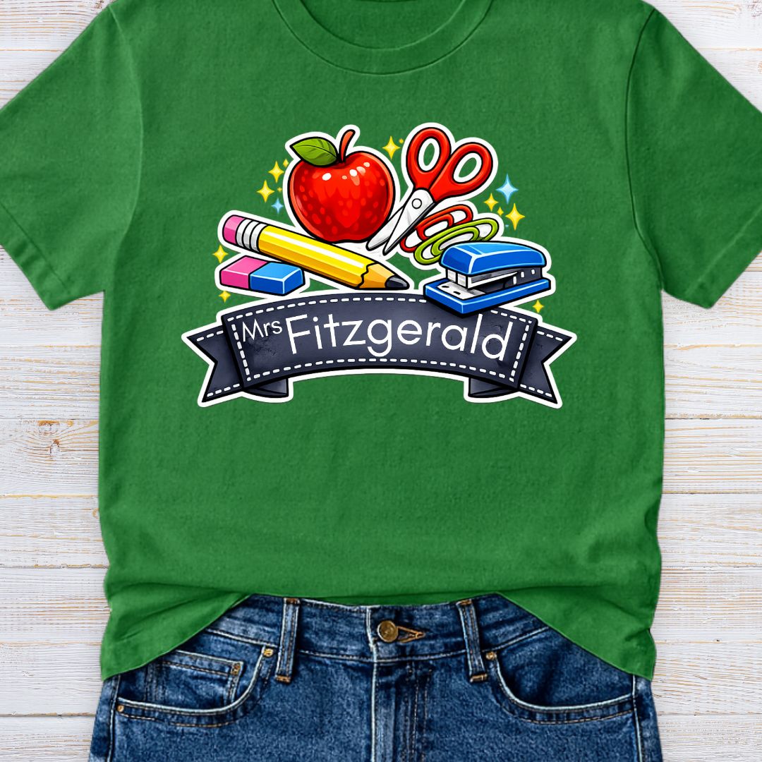 Classroom Items Personalized Teacher T-Shirt - teachngear
