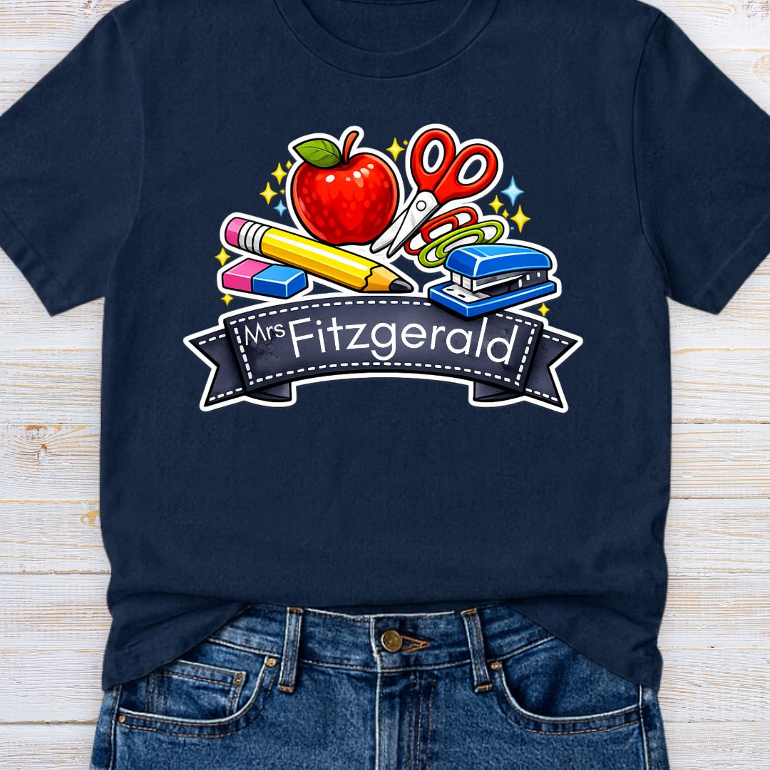 Classroom Items Personalized Teacher T-Shirt - teachngear