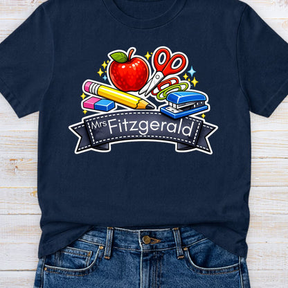 Classroom Items Personalized Teacher T-Shirt - teachngear