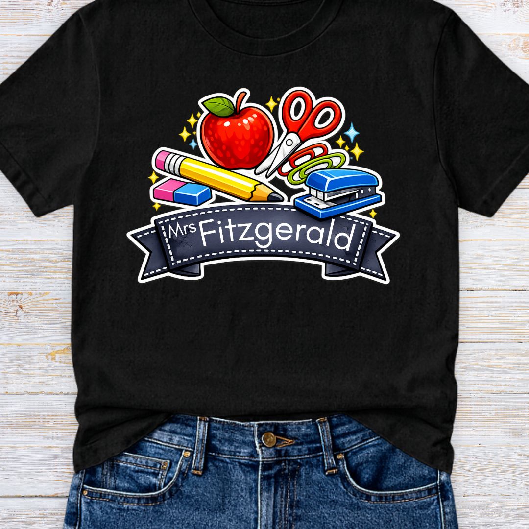 Classroom Items Personalized Teacher T-Shirt - teachngear