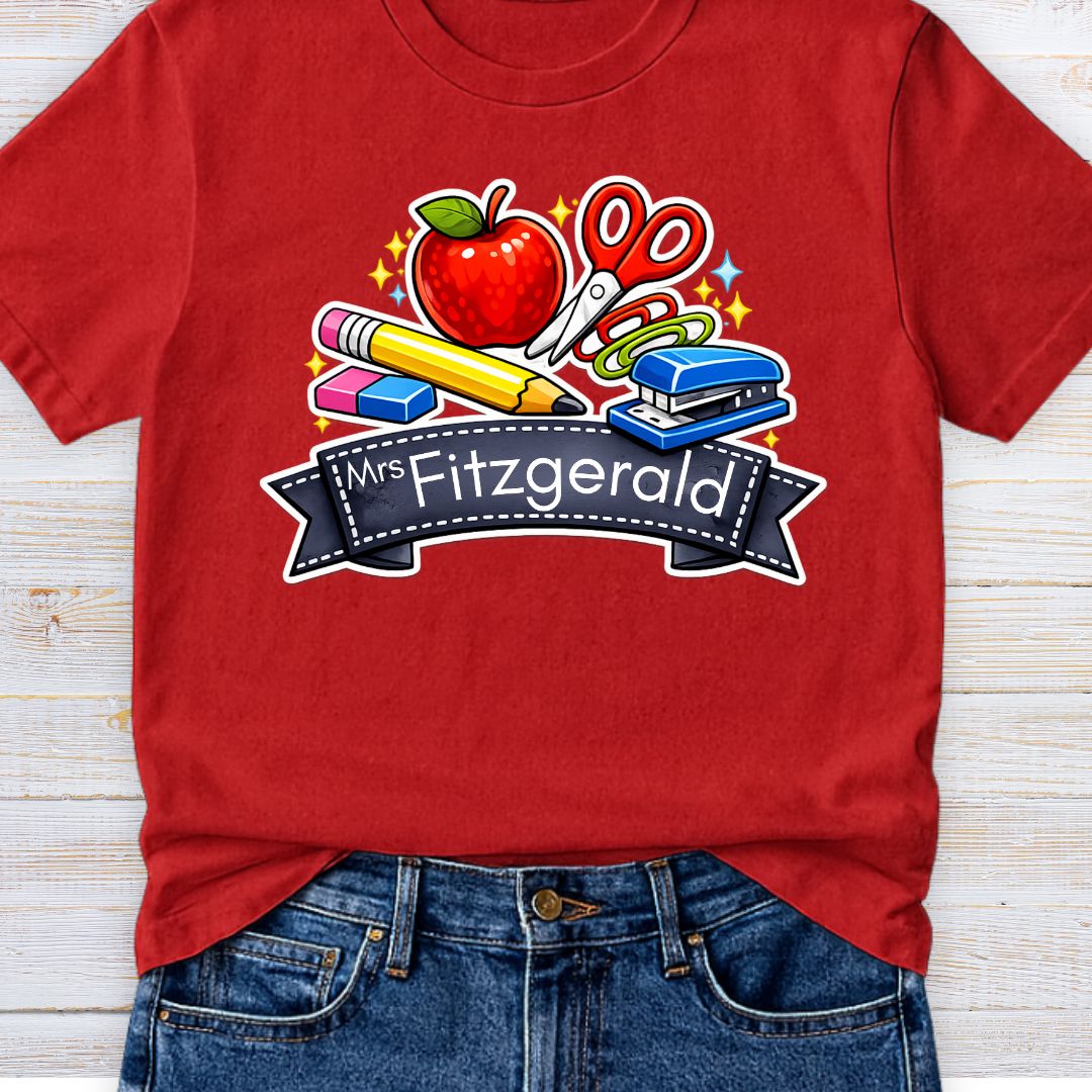 Classroom Items Personalized Teacher T-Shirt - teachngear