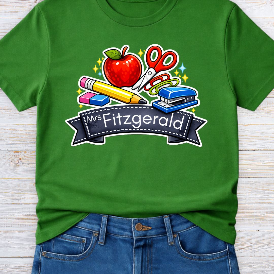 Classroom Items Personalized Teacher T-Shirt - teachngear