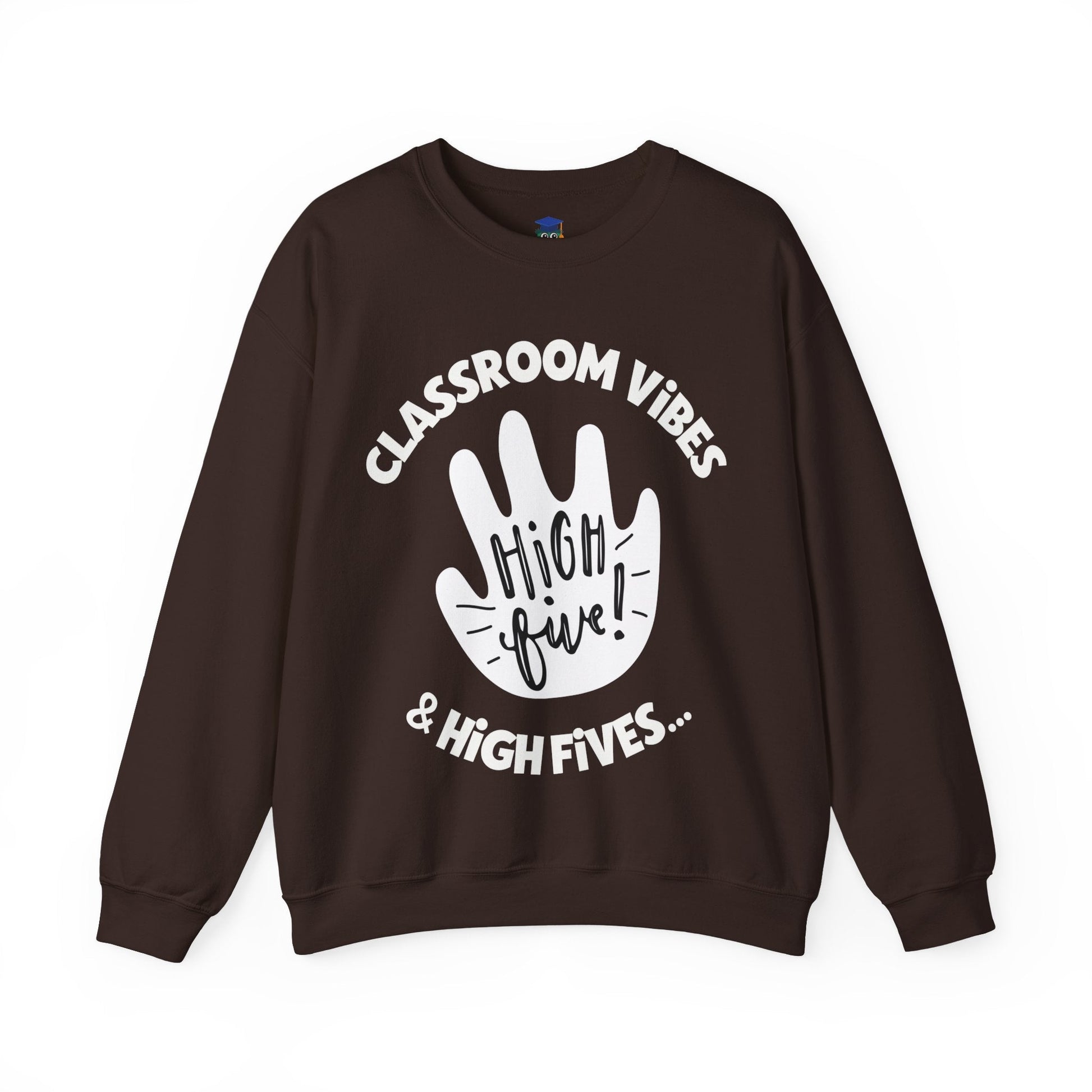 Classroom Vibes and High Fives Teacher Sweatshirt - teachngear