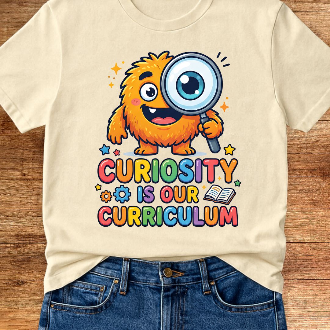 Curiosity is our Curriculum Teacher T-Shirt - teachngear