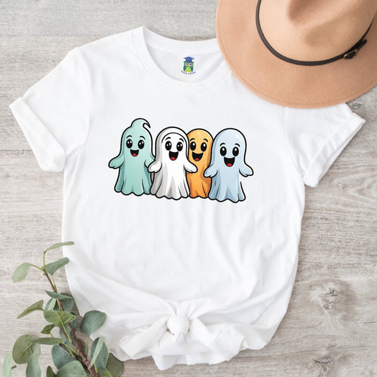 Cute Ghosts Halloween Teacher Shirt - teachngear