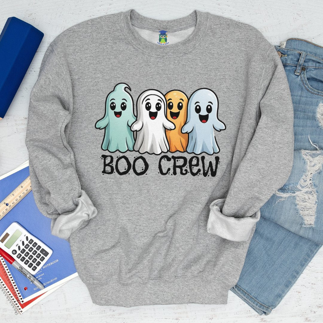 Cute Ghosts Halloween Teacher Sweatshirt - teachngear