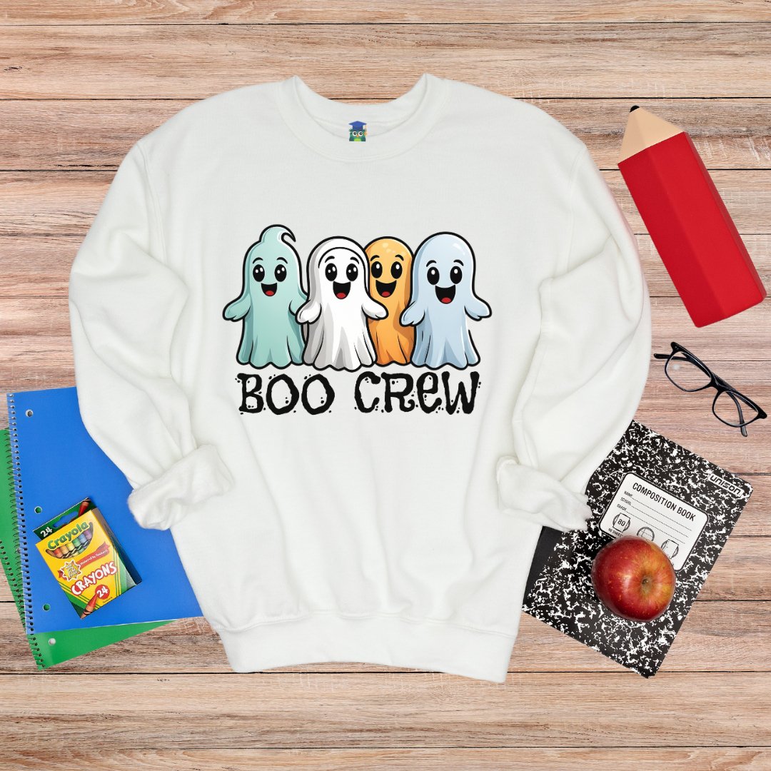 Cute Ghosts Halloween Teacher Sweatshirt - teachngear