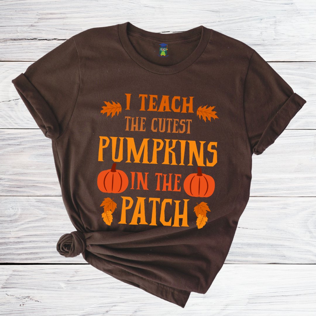 Cutest Pumpkins in the Patch Halloween Teacher Shirt - teachngear