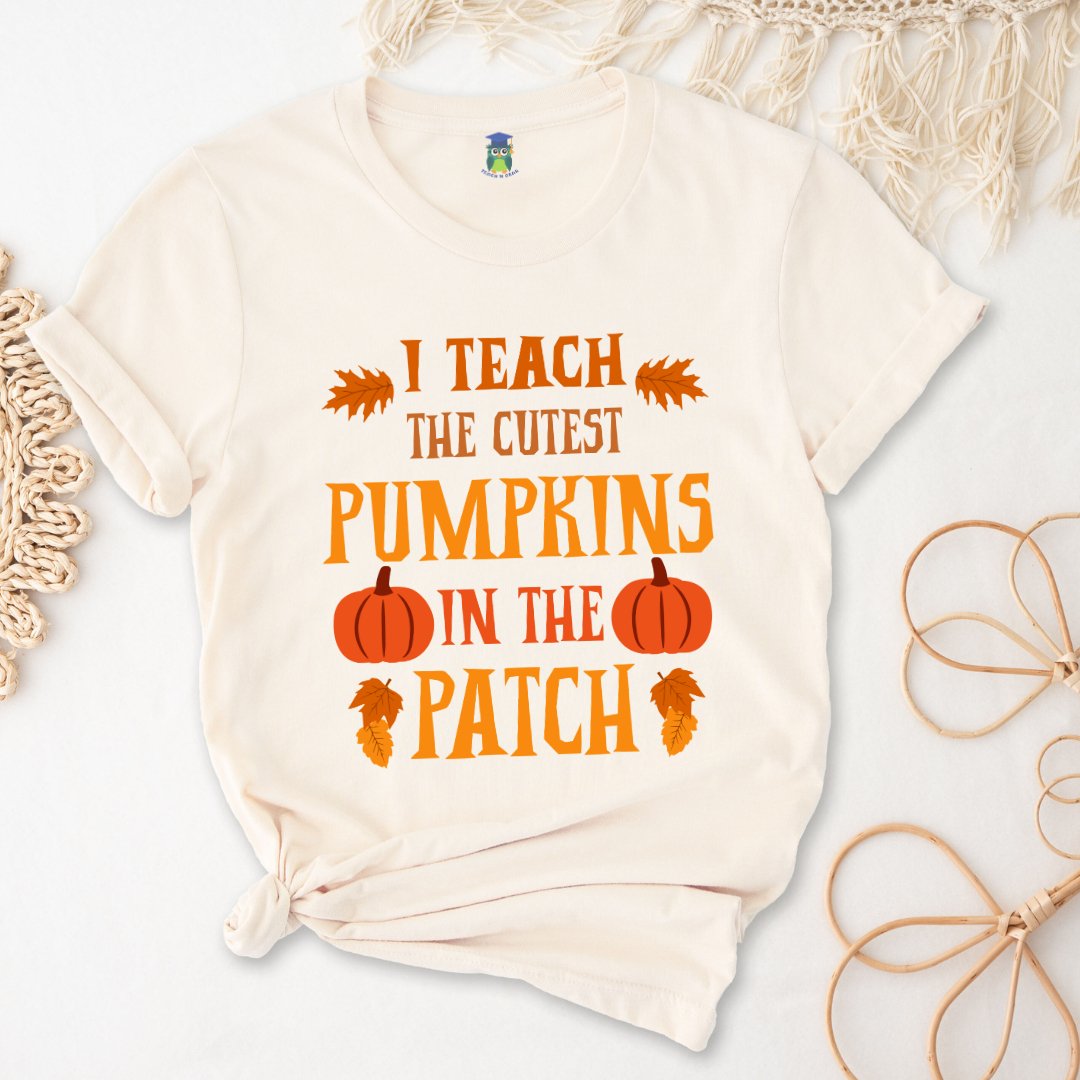 Cutest Pumpkins in the Patch Halloween Teacher Shirt - teachngear