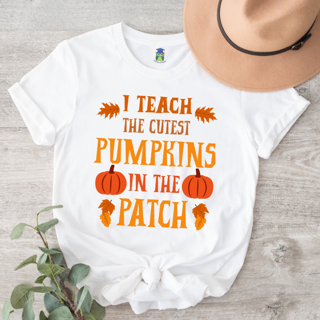 Cutest Pumpkins in the Patch Halloween Teacher Shirt - teachngear