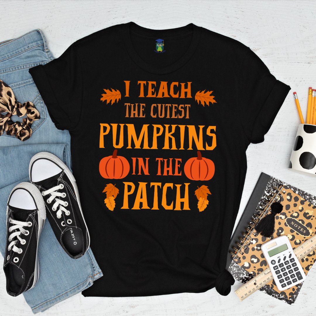 Cutest Pumpkins in the Patch Halloween Teacher Shirt - teachngear