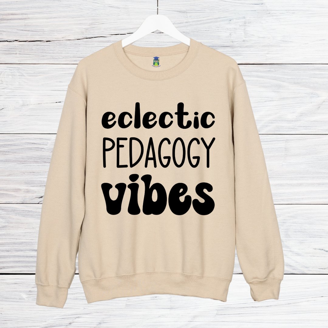 Eclectic Pedagogy Vibes Funny Teacher Sweatshirt - teachngear