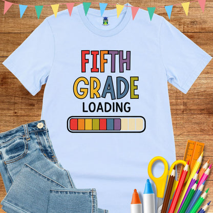 Fifth Grade Loading Teacher T-Shirt - teachngear