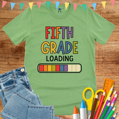 Fifth Grade Loading Teacher T-Shirt - teachngear