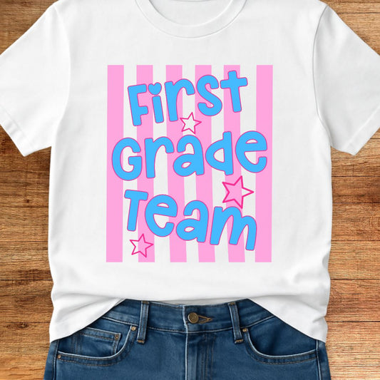 First Grade Team Teacher T-Shirt - teachngear