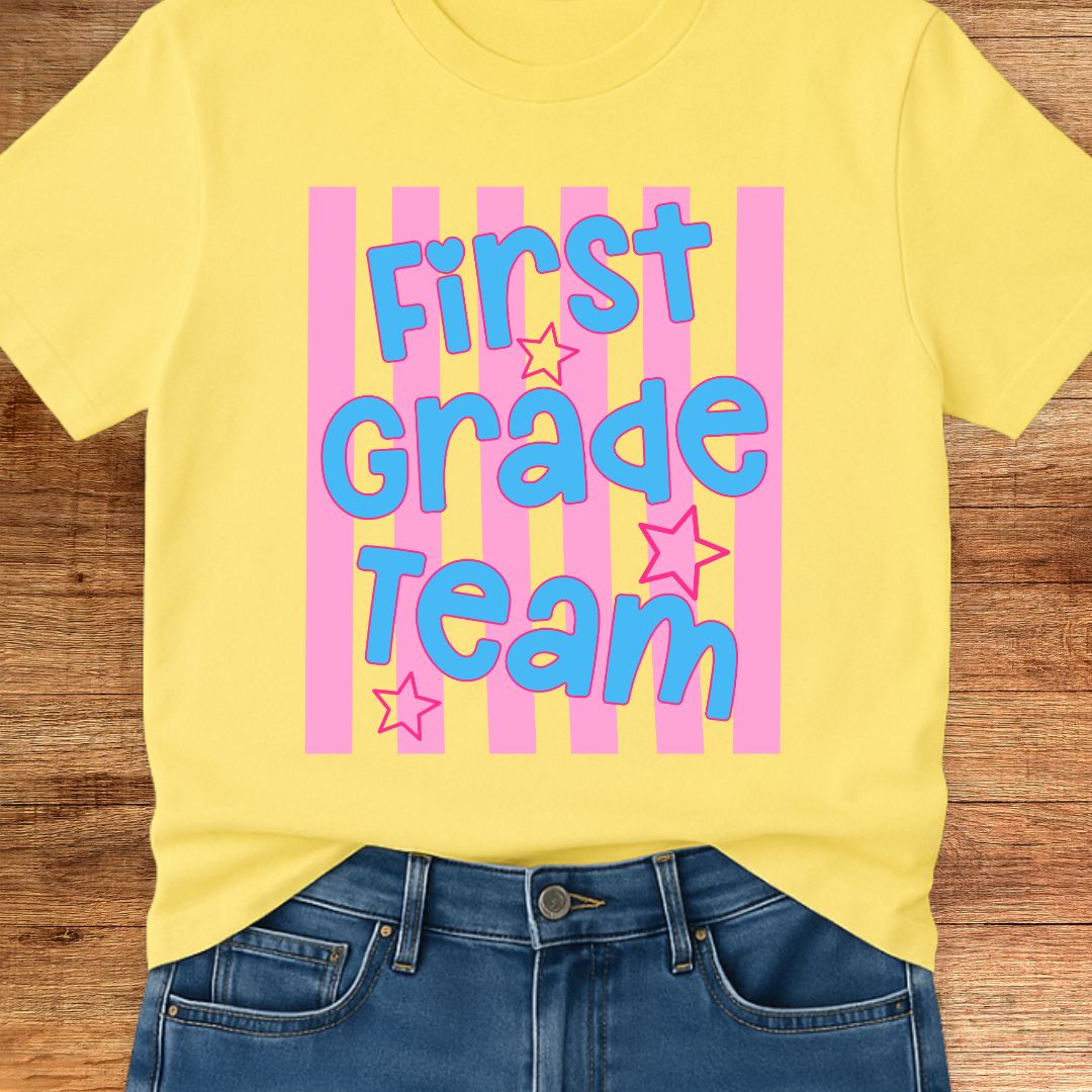 First Grade Team Teacher T-Shirt - teachngear