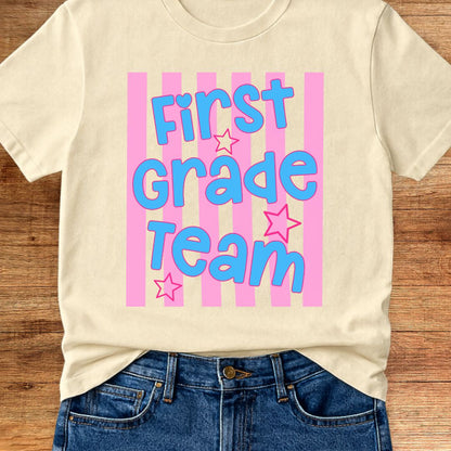 First Grade Team Teacher T-Shirt - teachngear