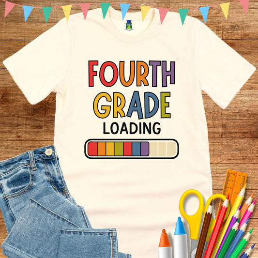Fourth Grade Loading Teacher T-Shirt - teachngear
