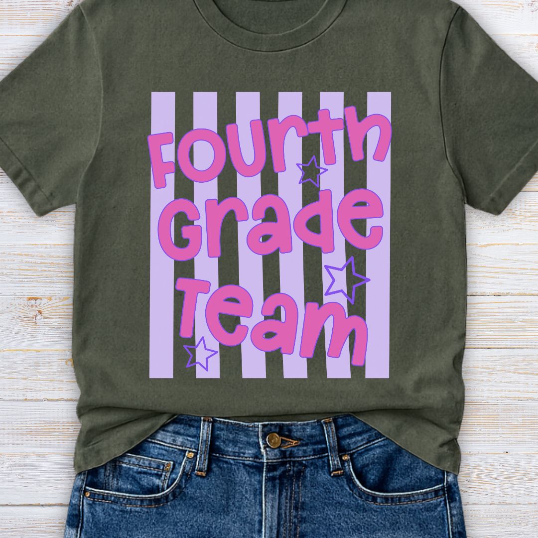 Fourth Grade Team Teacher T-Shirt - teachngear