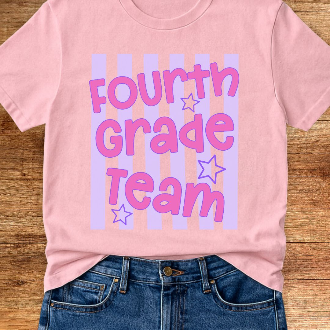 Fourth Grade Team Teacher T-Shirt - teachngear