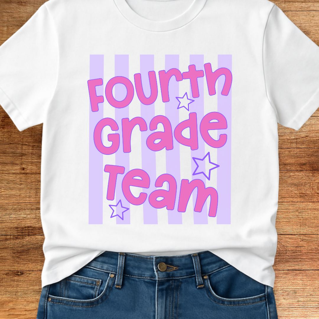 Fourth Grade Team Teacher T-Shirt - teachngear