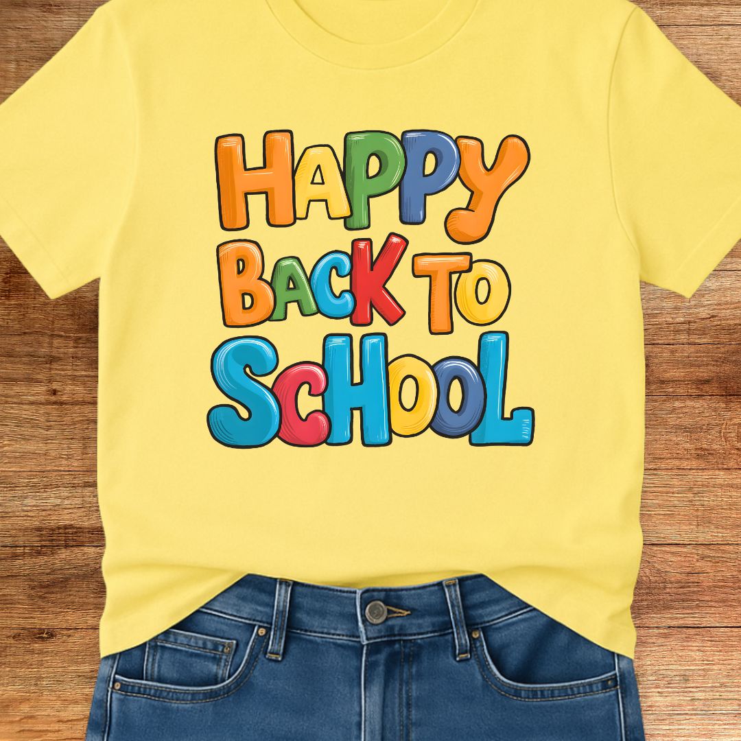 Happy Back to School Teacher T-Shirt - teachngear