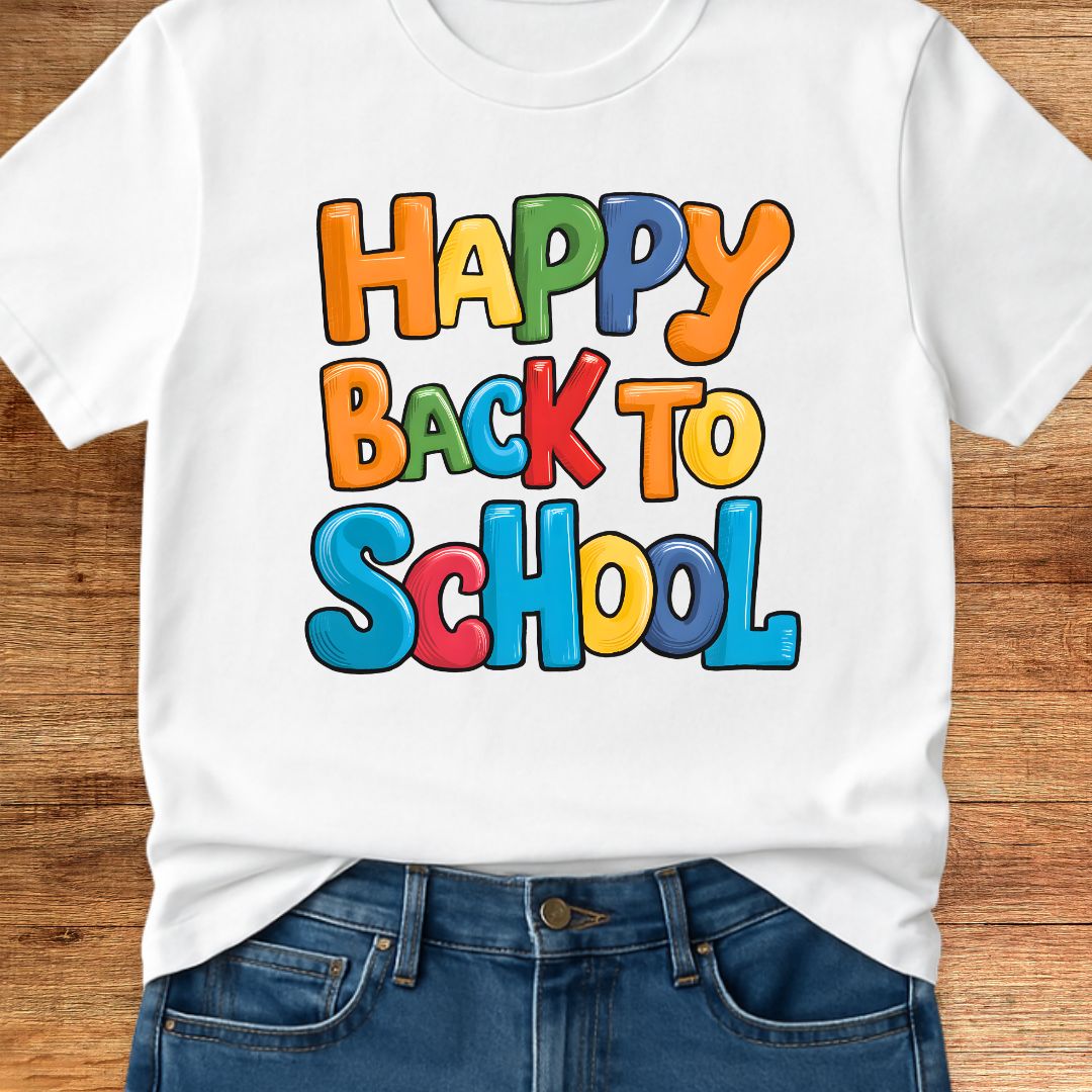Happy Back to School Teacher T-Shirt - teachngear