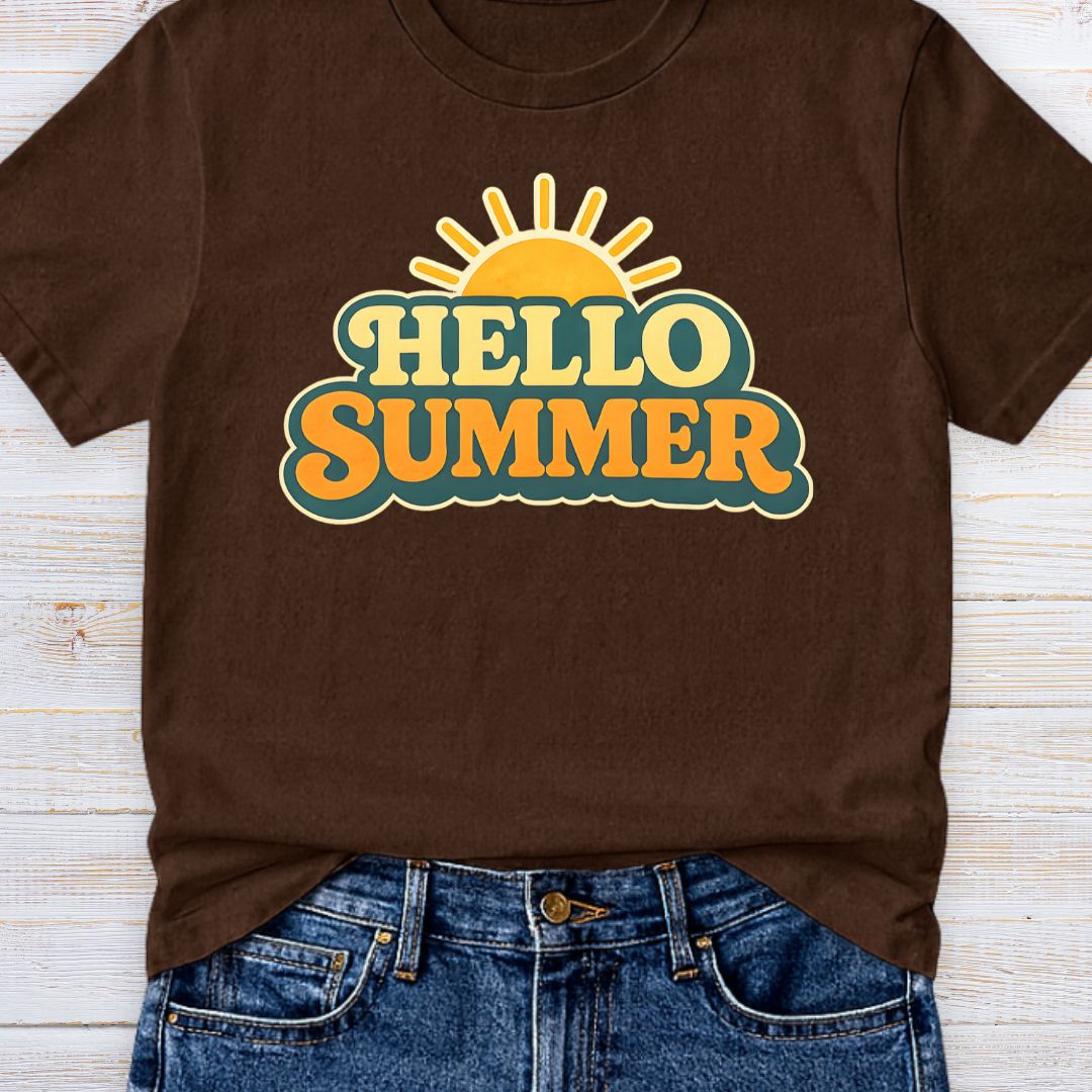 Hello Summer Teacher T-Shirt - teachngear