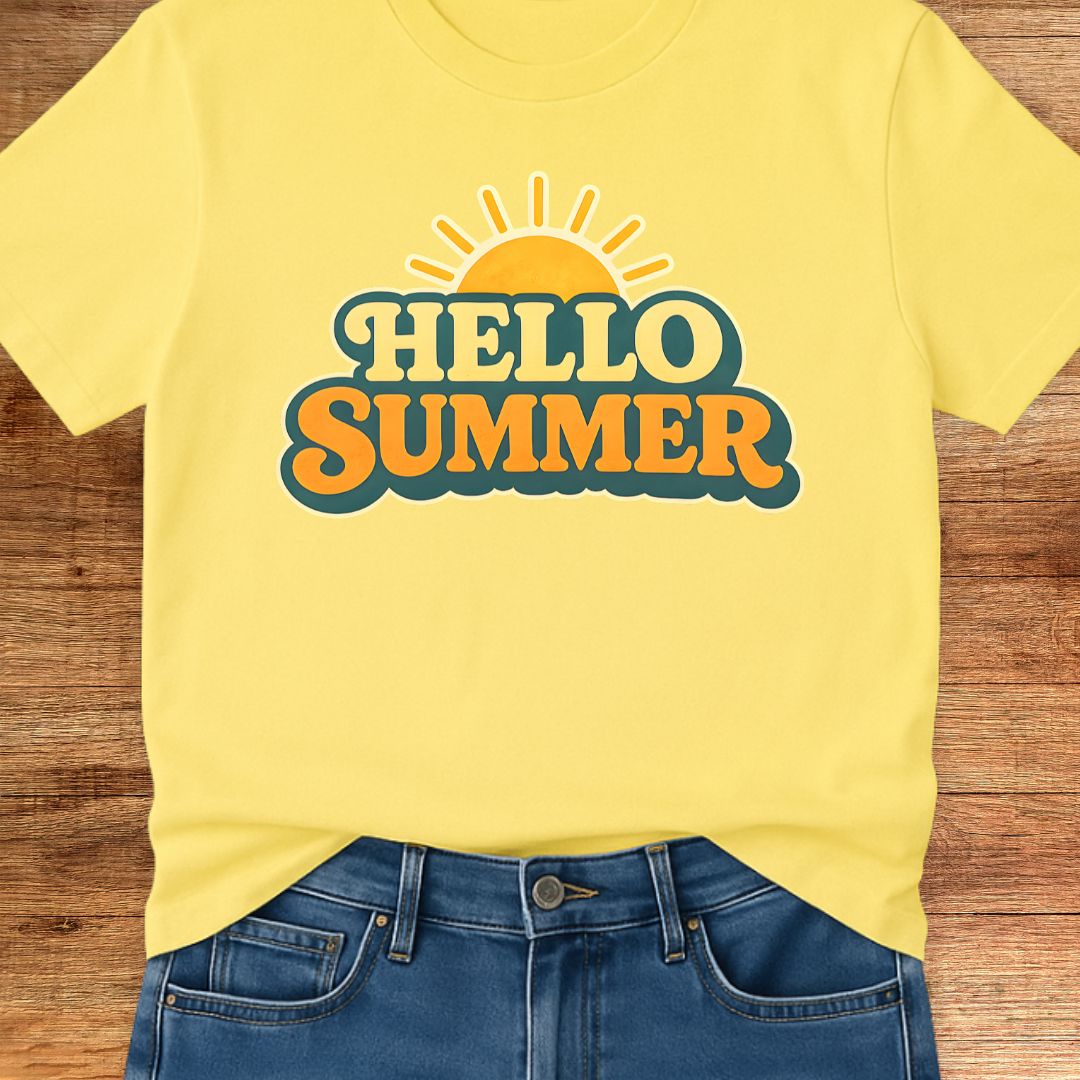 Hello Summer Teacher T-Shirt - teachngear