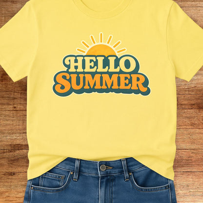 Hello Summer Teacher T-Shirt - teachngear