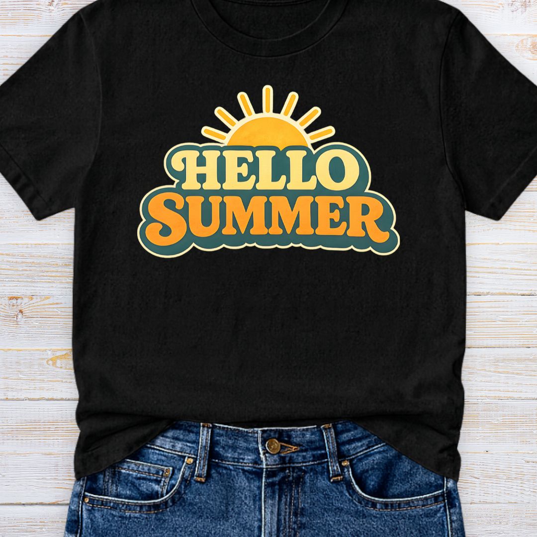 Hello Summer Teacher T-Shirt - teachngear