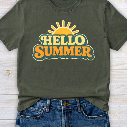 Hello Summer Teacher T-Shirt - teachngear