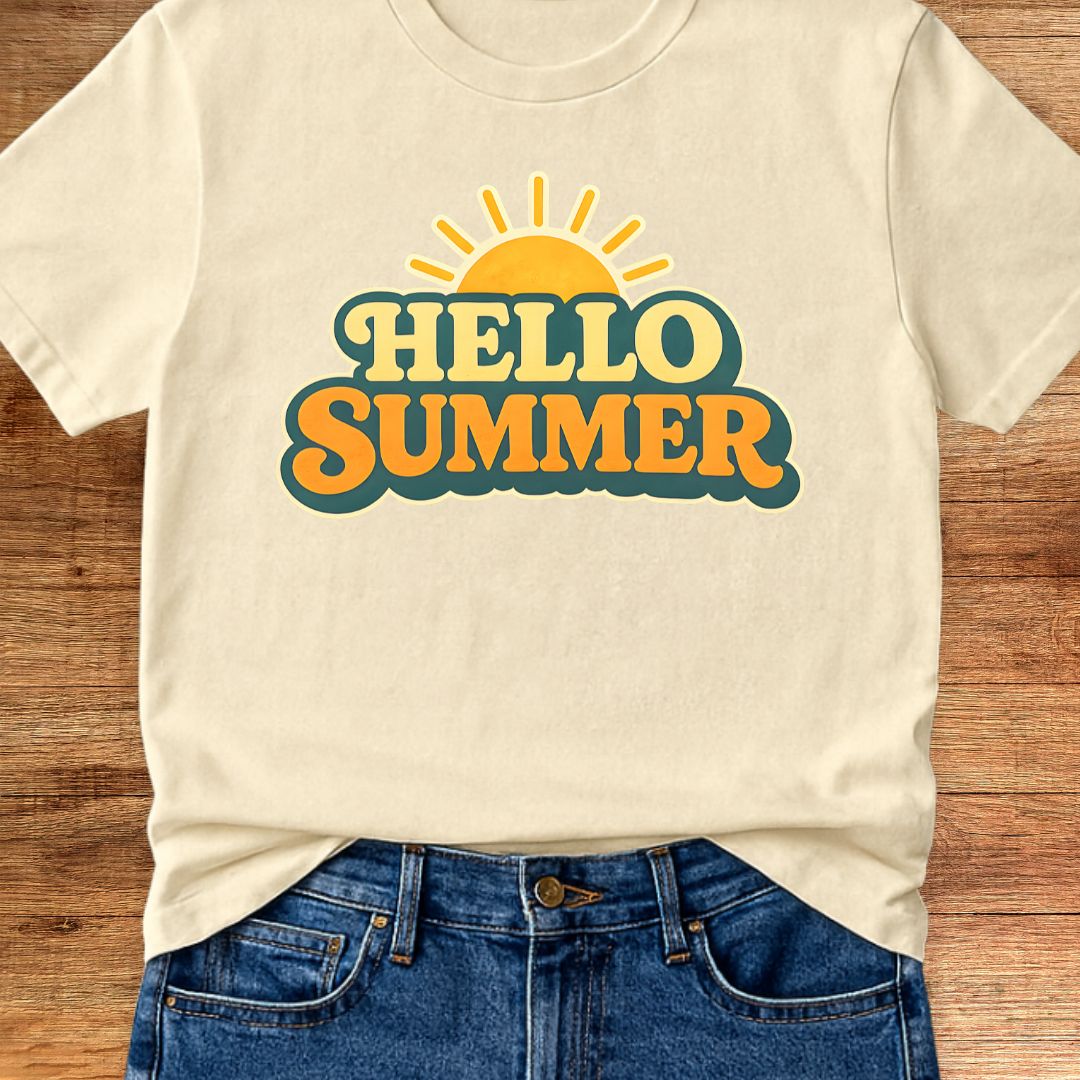 Hello Summer Teacher T-Shirt - teachngear