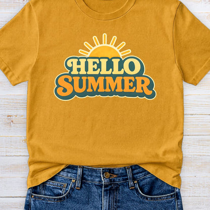Hello Summer Teacher T-Shirt - teachngear