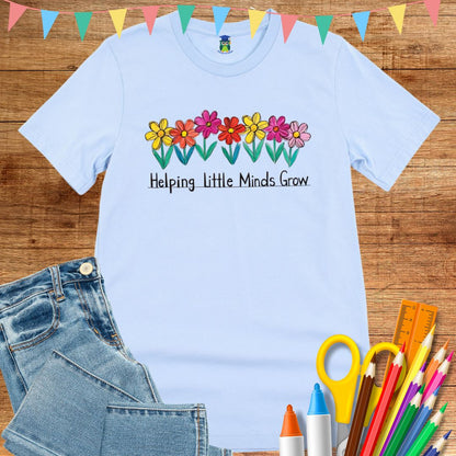 Helping Little Minds Teacher T-Shirt - teachngear