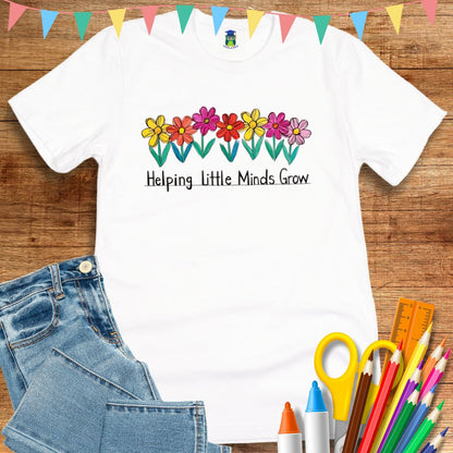 Helping Little Minds Teacher T-Shirt - teachngear