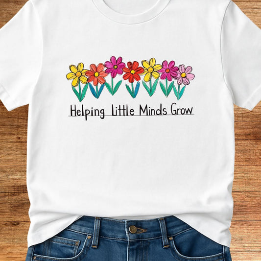 Helping Little Minds Teacher T-Shirt - teachngear