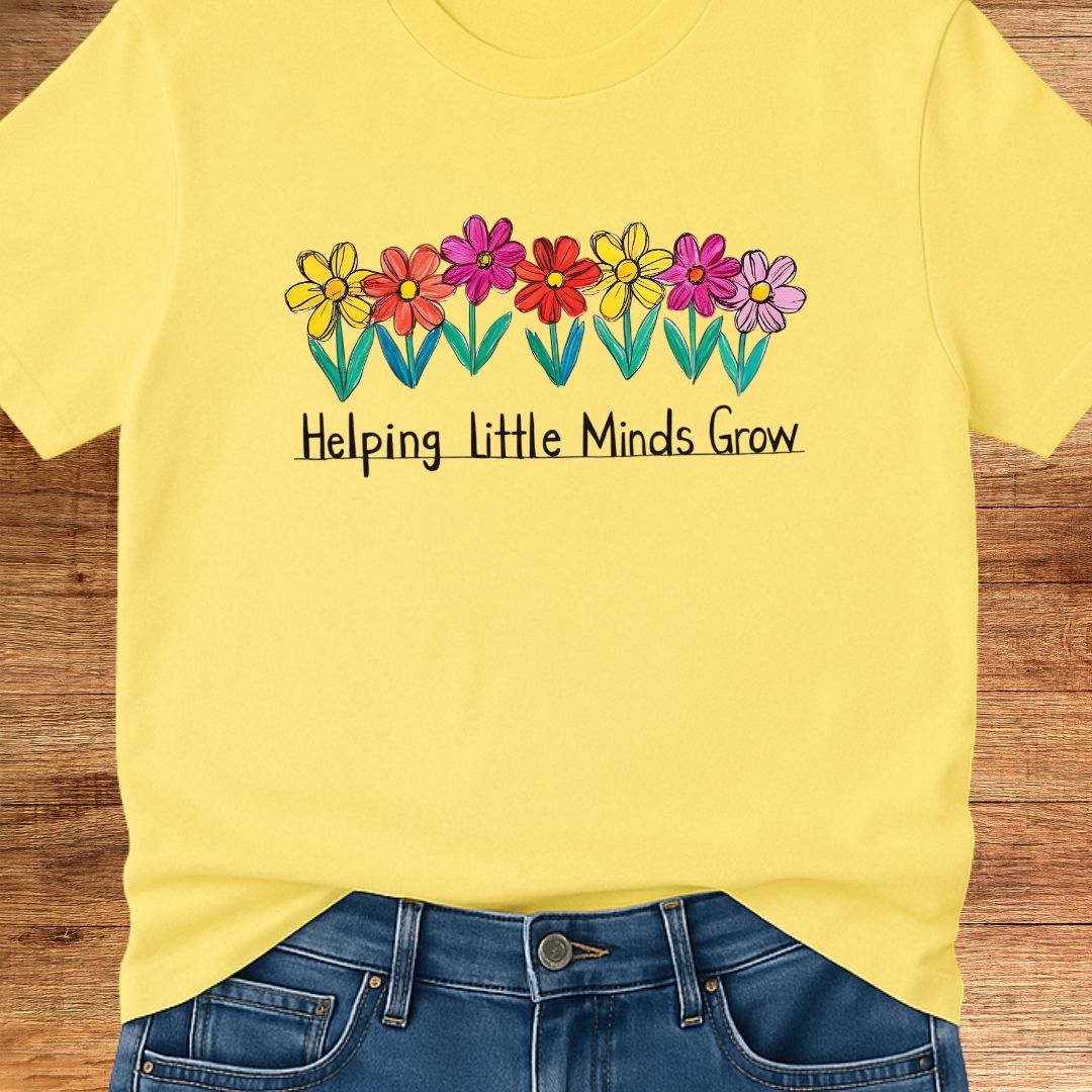 Helping Little Minds Teacher T-Shirt - teachngear