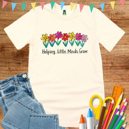 Helping Little Minds Teacher T-Shirt - teachngear